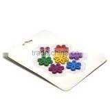 New Design Fancy Flower 7 Color Crayon, 7 pk Flower Wax Crayon, Novelty Flower Shaped Crayon Set thumbnail-3