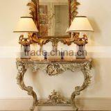Hand-carved Console Mirror For Living Room Decoration thumbnail-2
