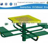 (HD-19509)Picnic Table and Bench by Powdered Metal thumbnail-2