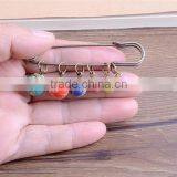 Diy Yellow Agate Charms Safety Pins Handmade Colorful Enamel Metal Charms Brooch for Women Dress thumbnail-4