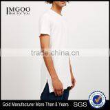2017 Fashion Black T-Shirts Own Logo MGOO Custom Longline T Shirt Top Sell 100% Cotton Streetwear thumbnail-1