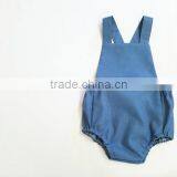 Wholesale Baby Soft Cotton Boutique Romper Infant Girls Plain White Playsuit Lace Bodysuit thumbnail-4