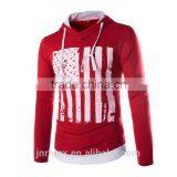 Mens Custom Cotton Blend Long Sleeve Print Jacket Sweatshirt Hoodies thumbnail-4