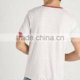 2017 Mens Classic Fit With Contrast Crew Neck Ringer Collar T-shirt Bulk Tshirt thumbnail-4