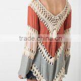 Walson Summer Women Bathing Suit Sexy Lace Crochet Bikini Swimwear Cover Up Beach Dress thumbnail-3