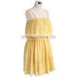 2017 SINGLE COLOR Adjustable Spaghetti Strap Embroidered Women Short Dress thumbnail-4