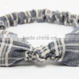 Plaid Yarn Dye Woven Fabric Headband for Kids thumbnail-4