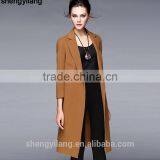 Women's Wholesale Wool Suit Collar Midi Long Coat thumbnail-1