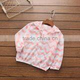 Wholesale Summer Hooded Light Cotton Zipper Girls Jacket thumbnail-5