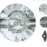 Silver Back Crystal Button Shirt Buttons Garment Accessory Round Crystal Buttons Wholesales thumbnail-2