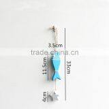 Mediterranean Style Wooden Fish Shape Wall Hangings Decoration Craft thumbnail-4