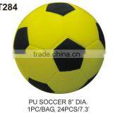 COATED PU PLAIN SOCCER BALL / COLORFUL SOCCER BALL thumbnail-6