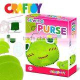 Children Crafts do it Yourself Sewing Purse Frog Purse thumbnail-1