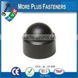 Made in Taiwan Black Domed Hexagonal Natural Finish Nylon Jam Plastic Jam Wing Nut thumbnail-2