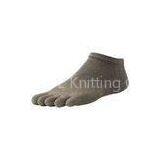 Personality Funky Custom Permeable Ankle Grey Comfy Soft Toe Socks for Men thumbnail-1
