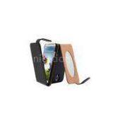 Samsung I9500 S4 Sleeping Mode Leather Flip Phone Case With Mirror