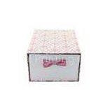Custom Durable Ribbon Handle Cardboard Pink Gift Boxes For Clothes thumbnail-1