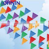 Hot Selling Decorative Colored Polyester Triangle Pennant String Flag thumbnail-1
