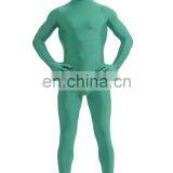 Green Spandex Lycra Fullbody Zentai Art Suits Cover Head Hand Foot Morph Costumes