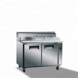 Pizza Preparation Working Table For Restaurant/Single Door Refrigerator With Upper GN Pan thumbnail-2