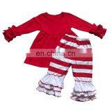 Wholesale New Design Children's Clothing Boutique Clothing Set Girls Fall Clothes Kids Outfit Long Sleeve Dress And Pants thumbnail-1