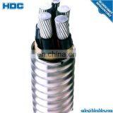 MC 12/4 10awg 12awg Soft Copper AA 8000 Alloy Conductor Pvc Insulation Nylon Jacket Aluminum Interlock Armour Cable thumbnail-6