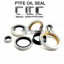 High Pressure Resistance PTFE Stainless Steel Oil Seals Air Compressor Single Or Double Lip Rotary Shaft Seal