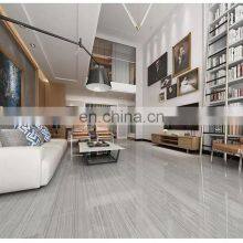 Gray Color Wooden Look Polished Marble Glazed Tile for Flooring Ceramics
