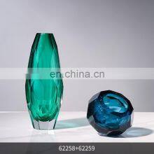 Brick And Stone Cut Surface Creative Art Blue Green Dry Vase Table Decoration Table Decoration thumbnail-2