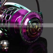 Металлический катушка для спиннинга Metal 14+1BB 1000-6000 с усилием торможения 25 кг, двухцветный, с интегрированным металлическим подвесом, с эффектом аурального переливания цвета thumbnail-5