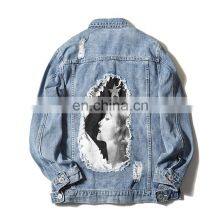 2021 Clothes Supplier Wholesale Custom Embroidery Patches Denim Jacket thumbnail-4
