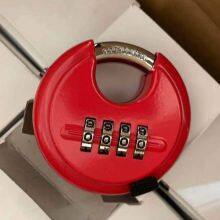 4 digit colorful round combination disc and discus padlock