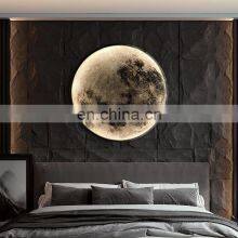 Hotel Furniture Moonlight Wall Light Sconce Modern Led Indoor Lighting 3D Moon Wall Lamps Hotel Lighting Lamp For Wall Decor