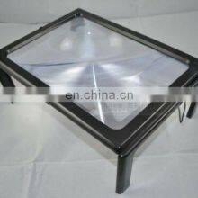 3X LED Lighted Table Magnifier Magnifying Glass Lamp A4 Reading Aid Loupe thumbnail-3