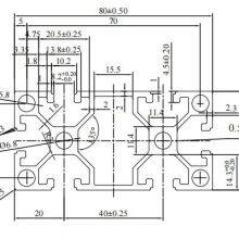 MK-8-4080M 4080 Black Anodized Aluminum T Slot Profile for SIM Racing Rig Cockpit Driving Simulation Factory Price thumbnail-2