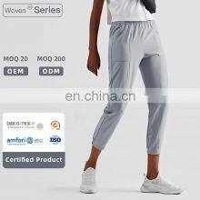 High Quality OEM Women Casual Joggers Pants Large Side Pocket Breathable Sweatpants thumbnail-1