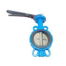 PN16 Ductile Iron Wafer Center Line Soft Seal Double Clip DISC Connected EPDM Seat Butterfly Valve thumbnail-2