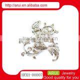 Factory Cheap New 2014 Beautiful Silver Bird Animals Brooches thumbnail-1