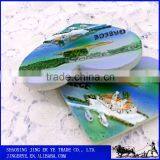 Realistic Custom Tourist Souvenir 3D Resin Fridge Magnets Heart Shape thumbnail-4