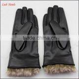 Ladies PU Working Leather Gloves Women Winter thumbnail-3