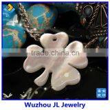 New Design!! High Quality Clover Mother of Pearl Price Necklace, Real Mother of Pearl Necklace thumbnail-1
