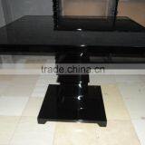 Pure black unique base restaurant table XDW1266