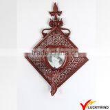 Handcraft Vintage Triple Metal Wall Leaf Candle Holder thumbnail-3