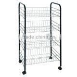 Practical 4 Tier Mobile Metal Kitchen Basket thumbnail-1