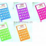 Calculator Gift Set / Silicone Solar Power Mini Calculator/ Logo Customized OEM Electronic Manufacturer thumbnail-6