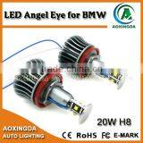 20W H8 CREE LED Angel Eye Halo Ring Light Bulb Xenon Whtie Error Free