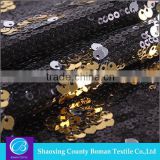 Dress fabric supplier High quality Shiny Polyester sequin embroidered fabric