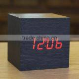 HOT digital home decor LED fashion wood clock with high quality