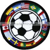 football with flags patches for world cup