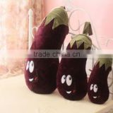 plush eggplant shape hold pillow&toy/custom plush hold pillow toy/vegetables shape hold pillow